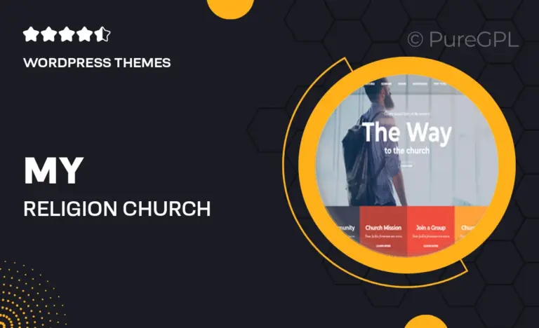 my religion church charity wordpress theme