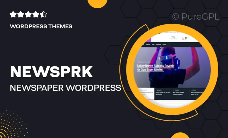 newsprk newspaper wordpress theme