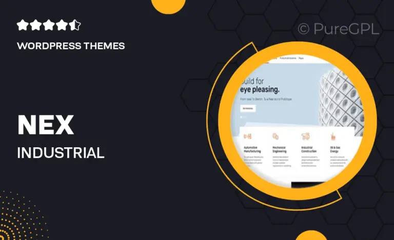 nex industrial wordpress theme