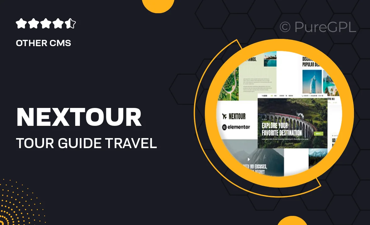 Nextour – Tour Guide & Travel Agency Elementor Template Kit