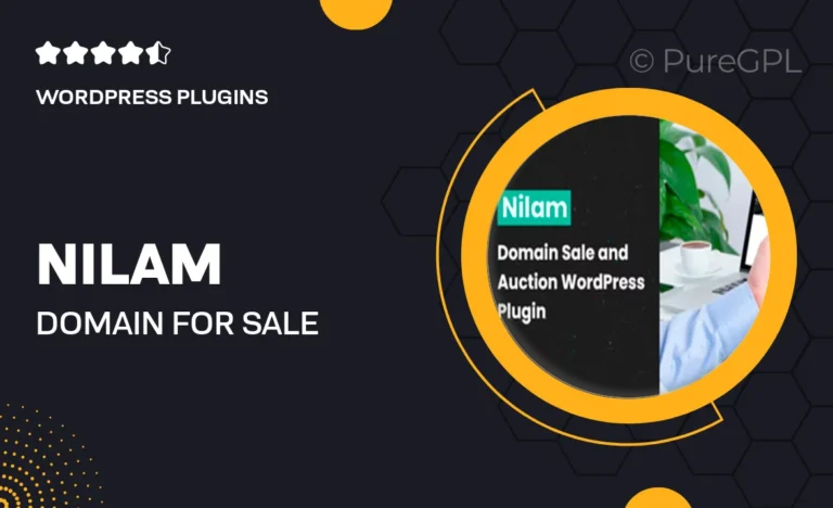 nilam domain for sale auction plugin