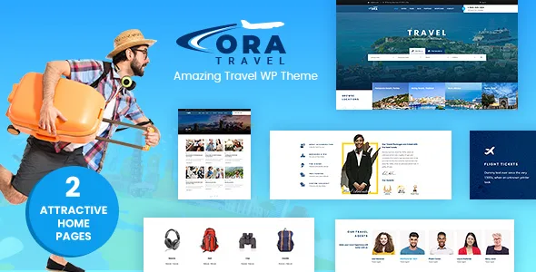 ora travel booking wordpress theme 1