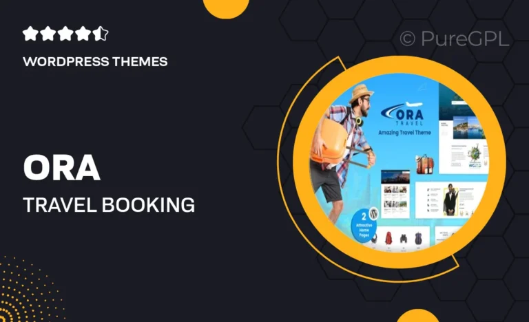 ora travel booking wordpress theme