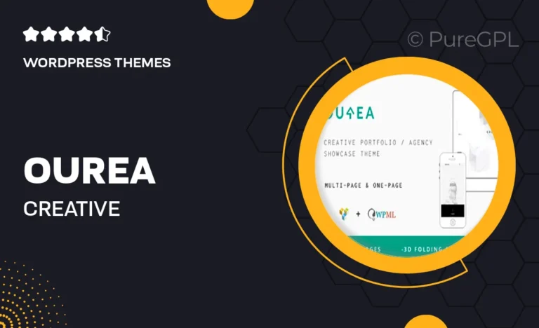 ourea creative portfolio agency wp theme