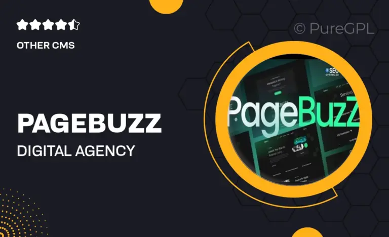 pagebuzz digital agency elementor template kit