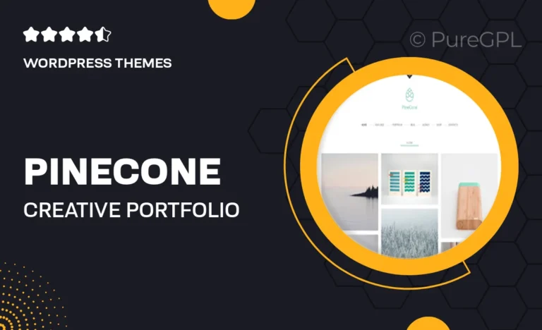 pinecone creative portfolio wordpress theme