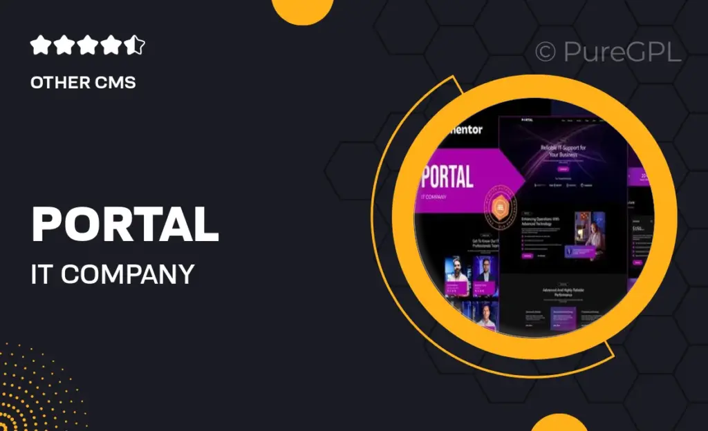 Portal – IT Company Elementor Template Kit 18 Portal – IT Company Elementor Template Kit