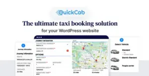 QuickCab – WooCommerce Taxi Booking Plugin
