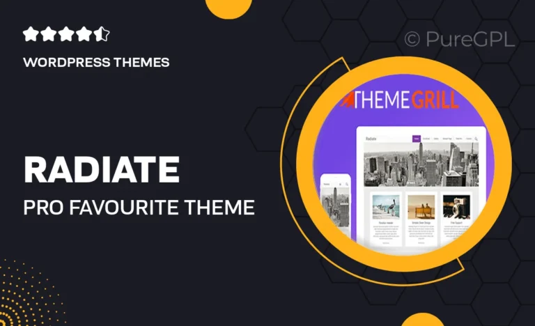 radiate pro favourite theme of bloggers