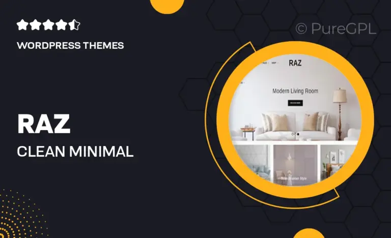 raz clean minimal woocommerce theme