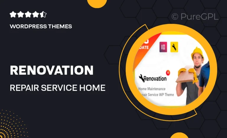 renovation repair service home maintenance elementor wp theme