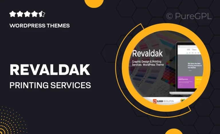 revaldak printing services wordpress theme