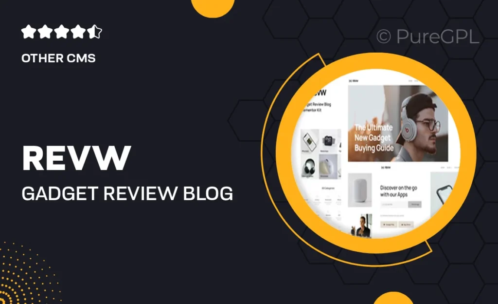 Revw – Gadget Review Blog Elementor Template Kit 41 Revw – Gadget Review Blog Elementor Template Kit
