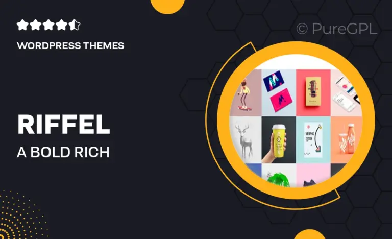 riffel a bold rich portfolio theme