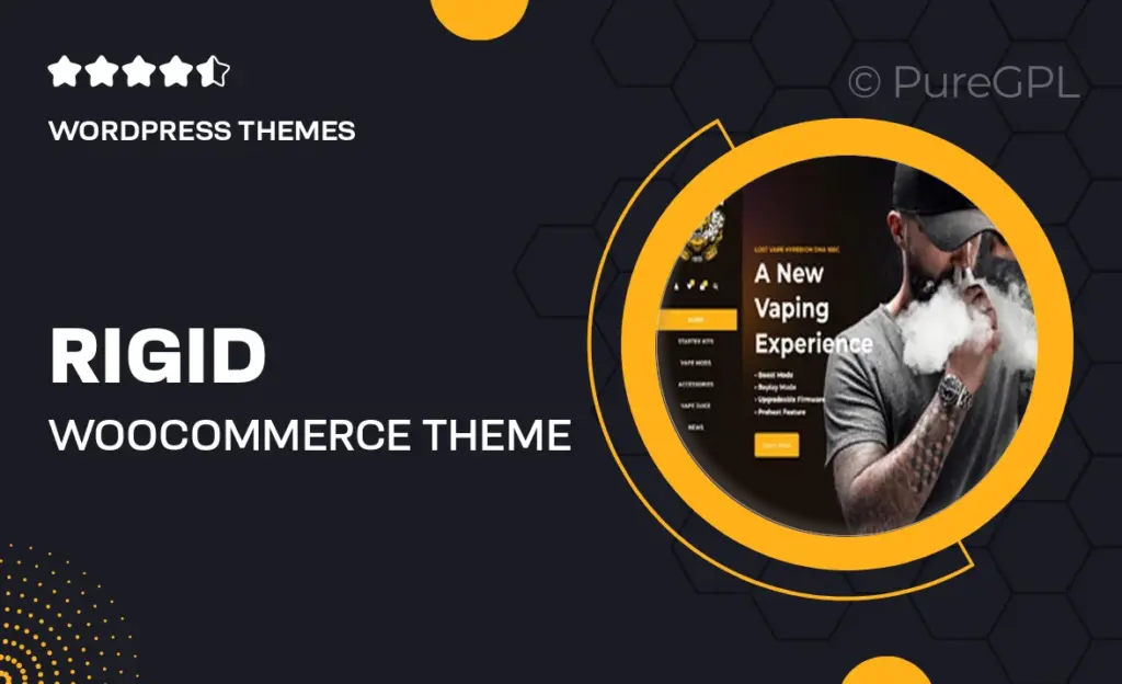 Rigid – WooCommerce Theme for WCFM Multi Vendor Marketplaces and single shops