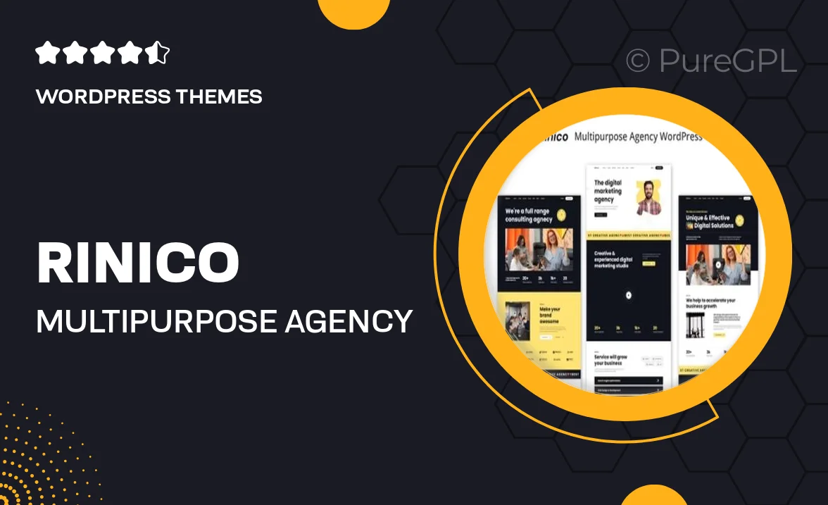 Rinico – Multipurpose Agency WordPress Theme