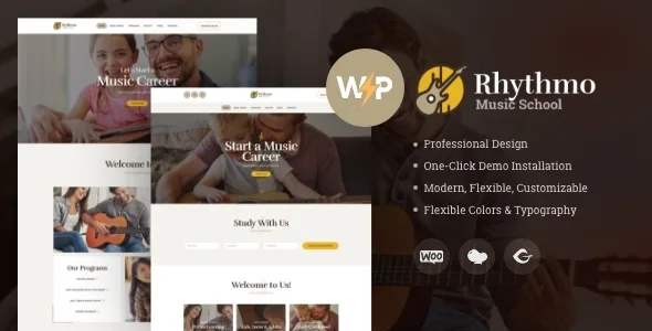 rythmo arts music school wordpress theme 1