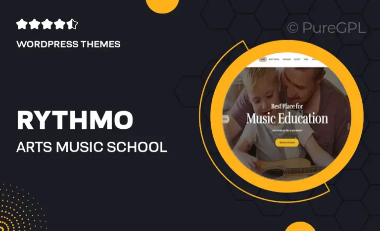 rythmo arts music school wordpress theme