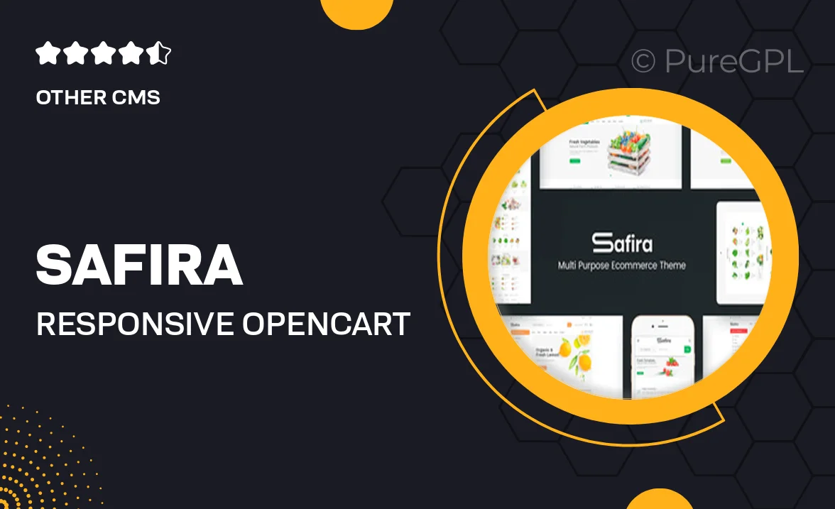 Safira – Responsive OpenCart Theme (Included Color Swatches)