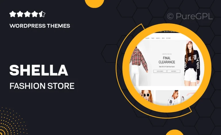 shella fashion store woocommerce theme