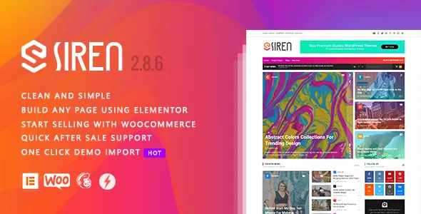 siren news magazine elementor wordpress theme 1