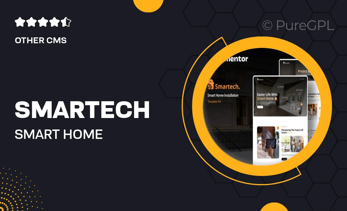 Smartech – Smart Home Installation Elementor Template Kit