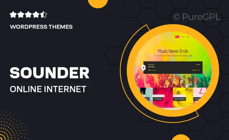 sounder online internet radio station wordpress theme rtl