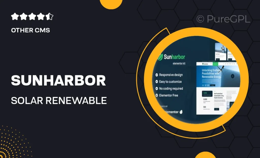 SunHarbor – Solar & Renewable Energy Element Template Kit 17 SunHarbor – Solar & Renewable Energy Element Template Kit