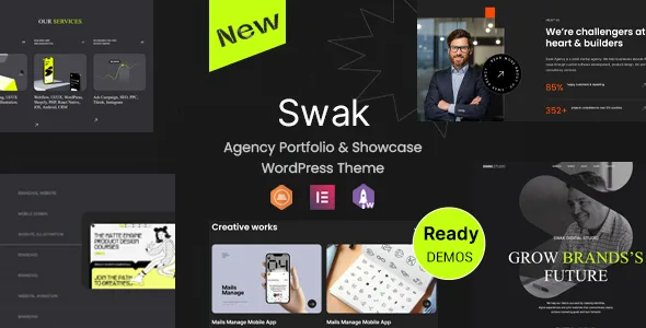 swak agency portfolio showcase wordpress theme 1