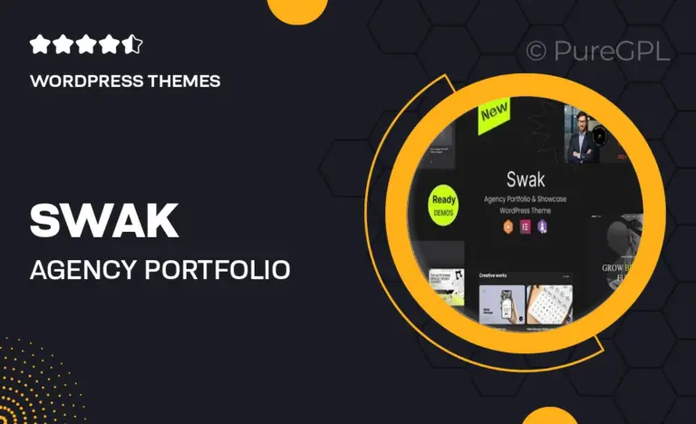 swak agency portfolio showcase wordpress theme