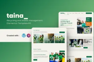 Taina – Recycling & Waste Management Elementor Template Kit