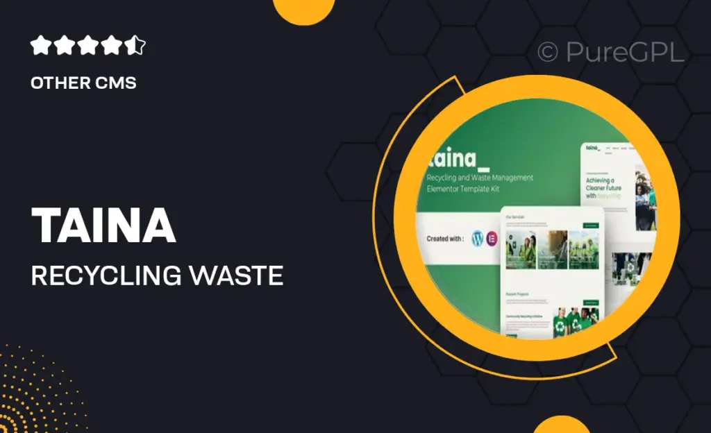 Taina – Recycling & Waste Management Elementor Template Kit 35 Taina – Recycling & Waste Management Elementor Template Kit