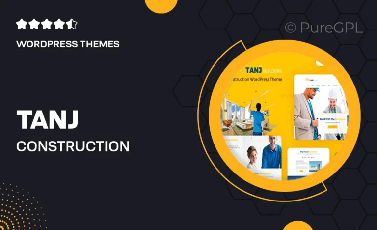 tanj construction wordpress theme