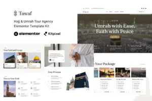 Tawaf – Hajj & Umrah Tourism Agency Elementor Template Kit