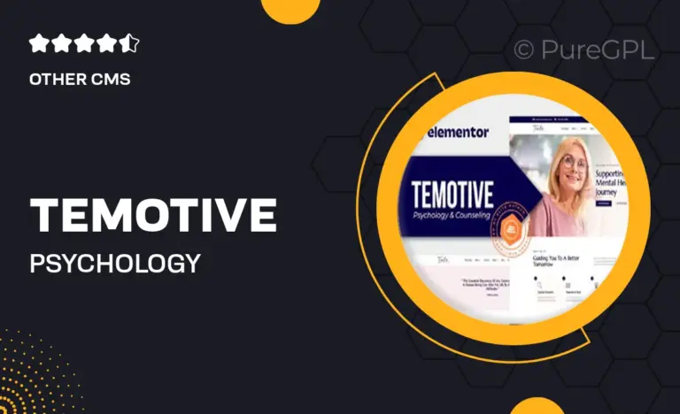 temotive psychology counseling elementor template kit