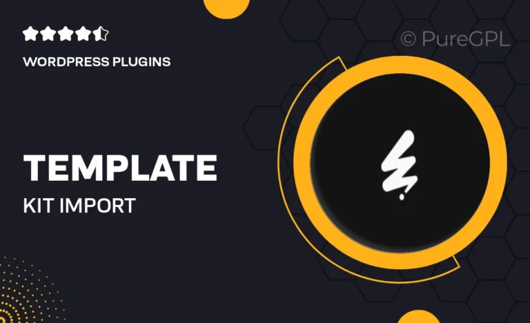 template kit import