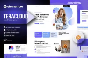 Teracloud – Saas & Digital Agency Elementor Template Kit