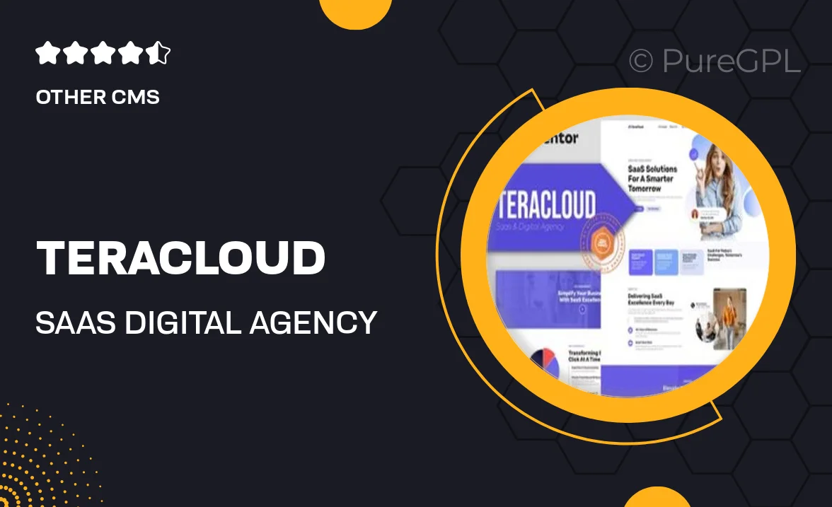 Teracloud – Saas & Digital Agency Elementor Template Kit