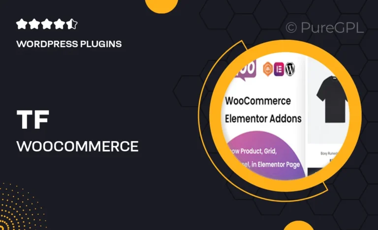 tf woocommerce elementor addons