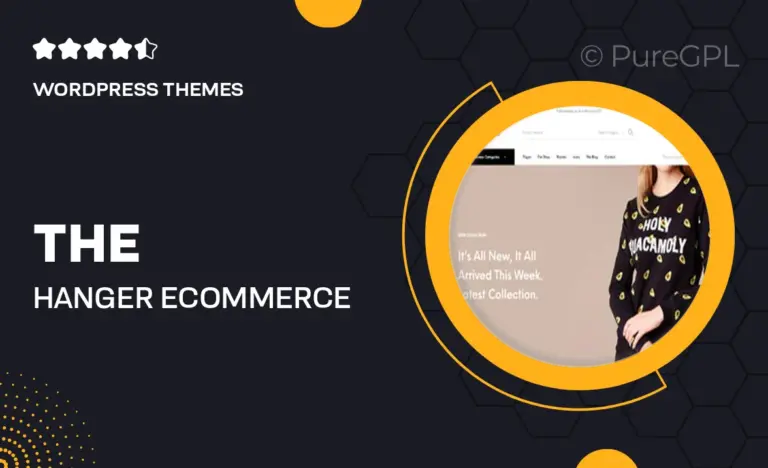 the hanger ecommerce wordpress theme for woocommerce