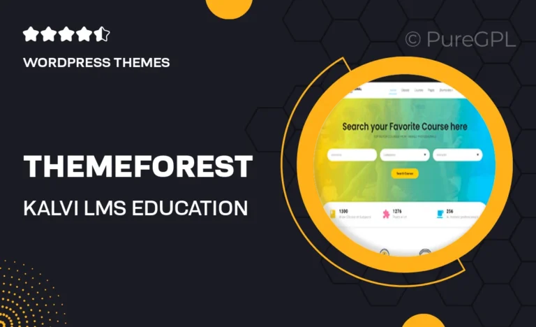 themeforest kalvi lms education