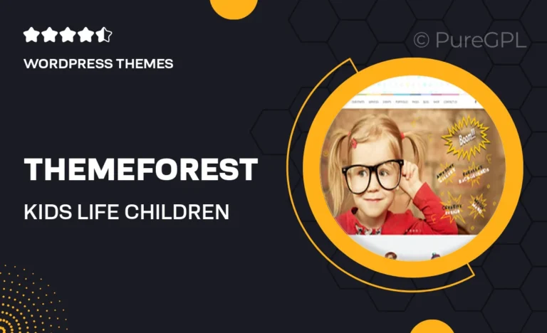 themeforest kids life children school