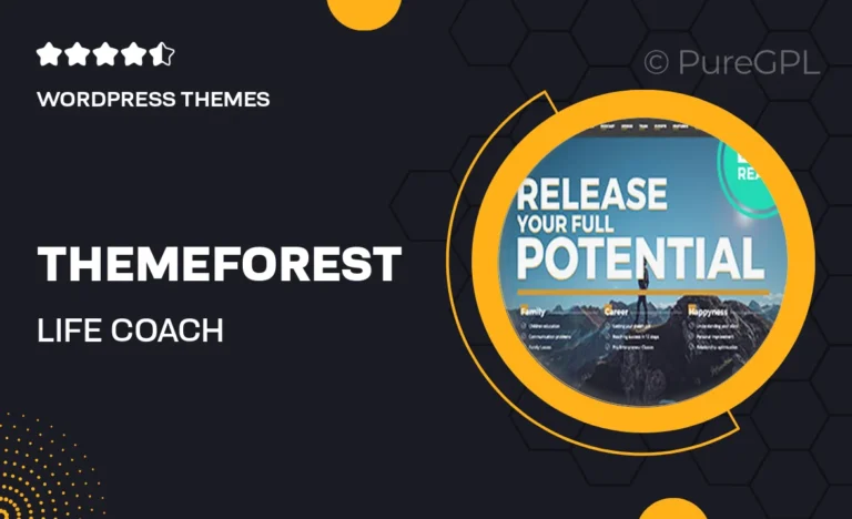 themeforest life coach wordpress theme