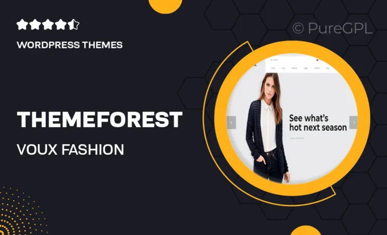 themeforest voux fashion shopping theme