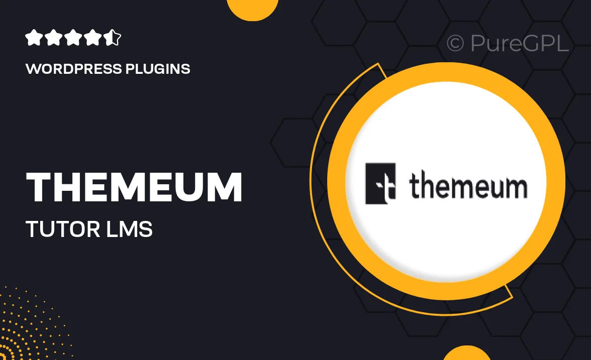 Themeum | Tutor LMS Certificate Builder