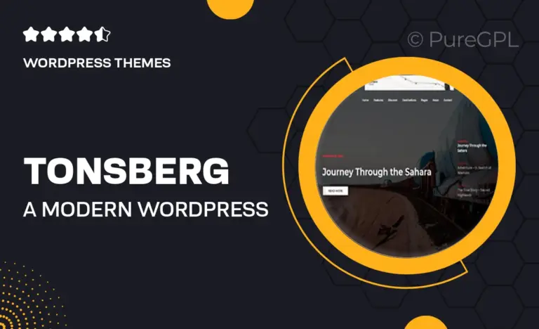 tonsberg a modern wordpress theme for travel bloggers