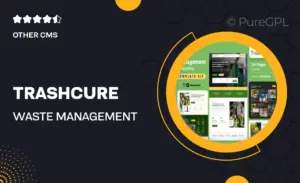 Trashcure – Waste Management & Recycling Service Elementor Template Kit