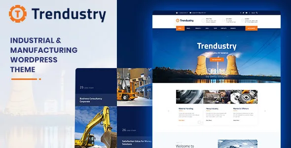 trendustry industrial manufacturing wordpress theme 1