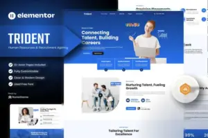 Trident – Human Resources & Recruitment Agency Elementor Template Kit