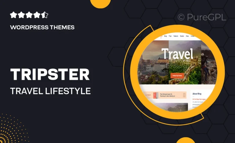 tripster travel lifestyle wordpress blog